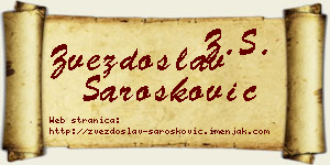 Zvezdoslav Šarošković vizit kartica
